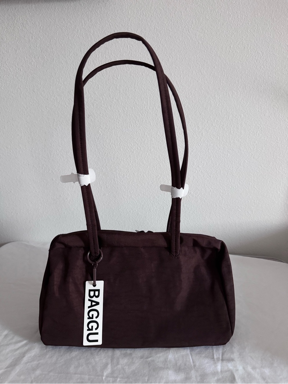 NWT Baggu Nylon Bowler Bag Coffee